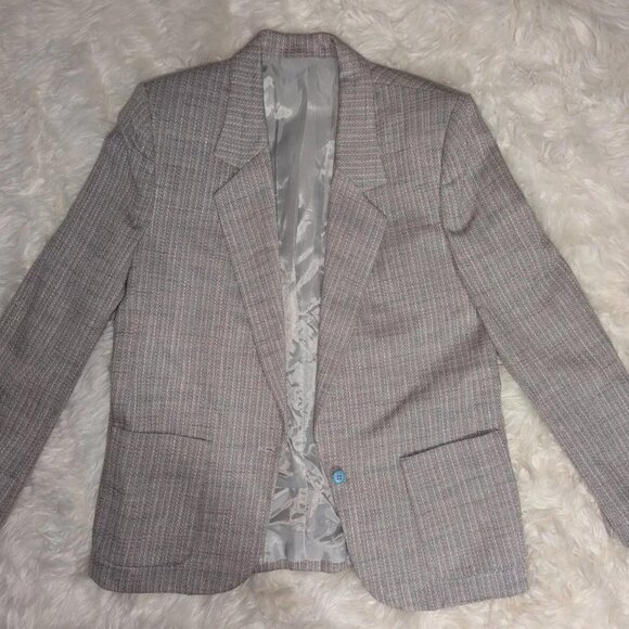 Stanley Adams Men's Coat Size 12 Regular Gray 100% Wool Jacket - Picture 2 of 6